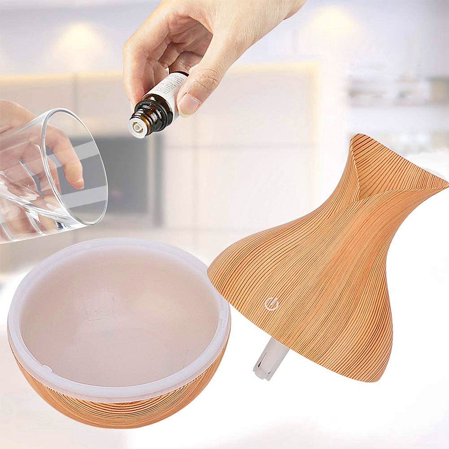 Umidificatore da 130ml con luci Led RGB.