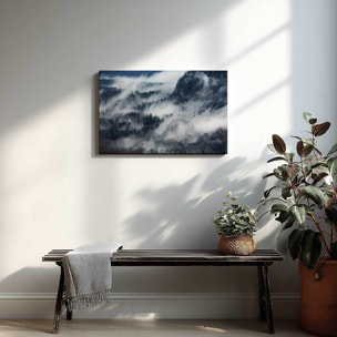 Tableau foret Un chemin de brume Toile imprimée