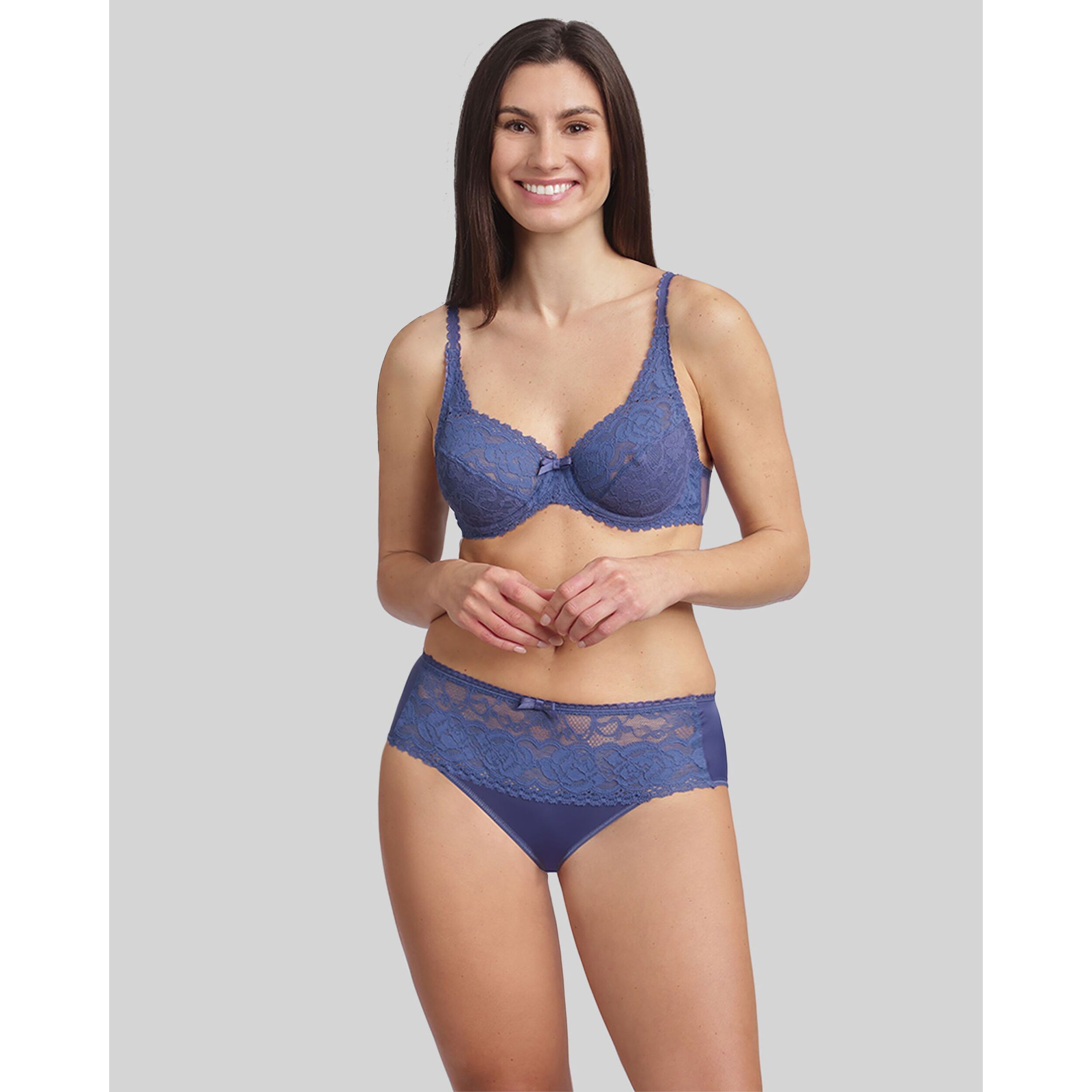 Sujetador con aro de encaje reciclado floral