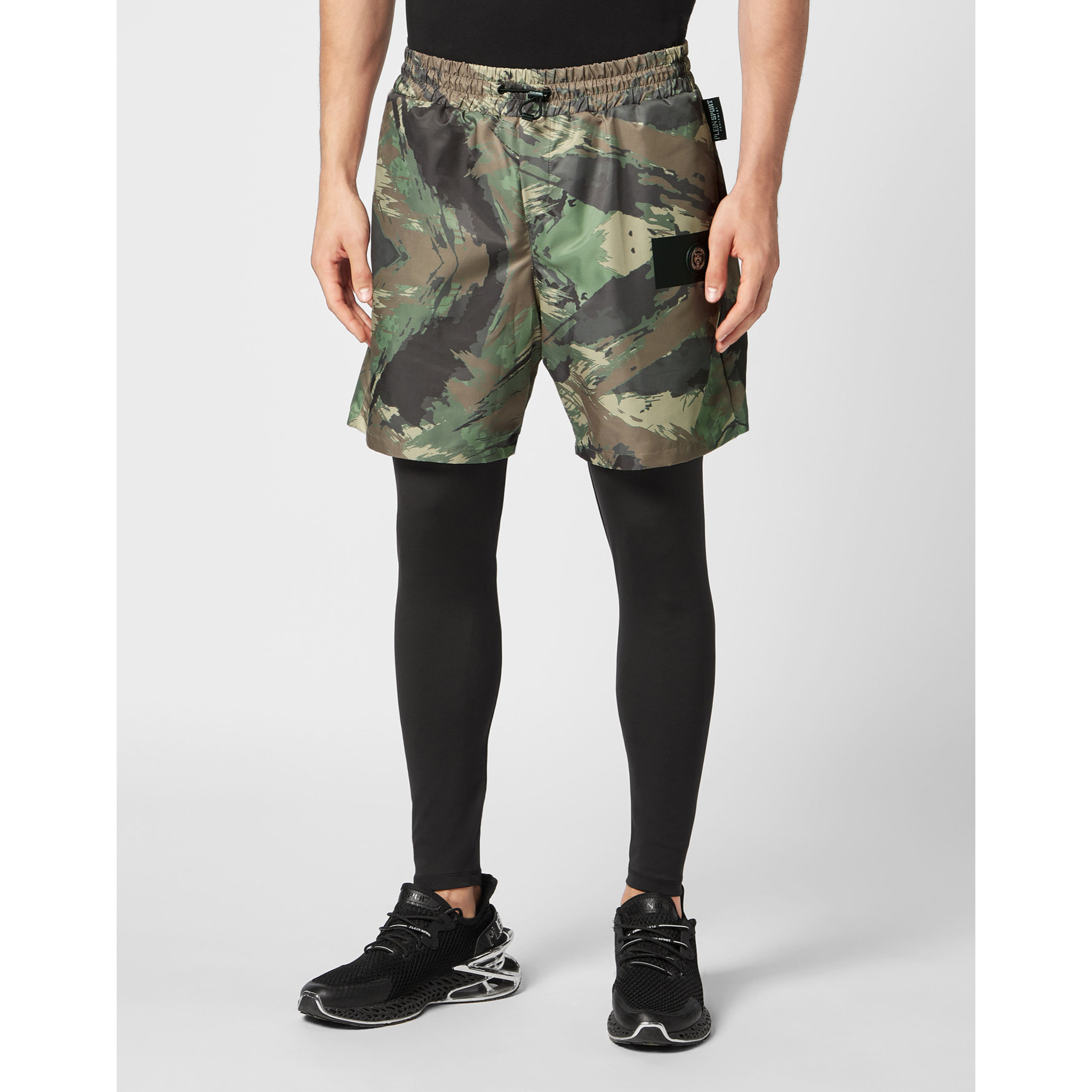 PLEIN SPORT Pantaloni da ginnastica CAMOUFLAGE