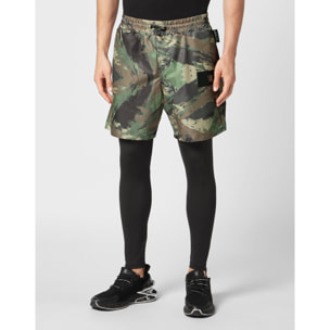 PLEIN SPORT Pantaloni da ginnastica CAMOUFLAGE
