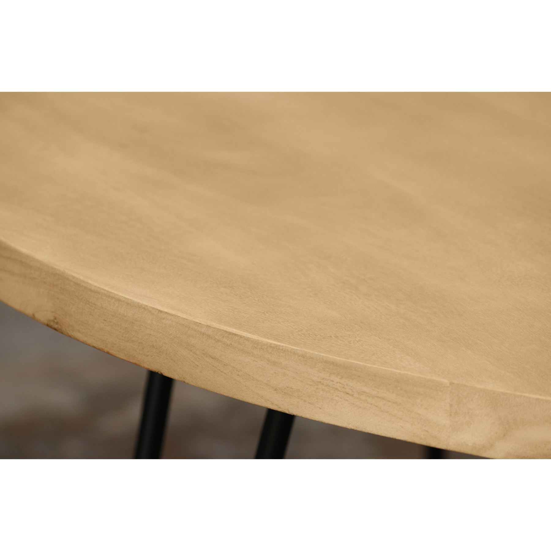Table à manger ronde en bois manguier massif D116 cm VIBES