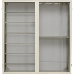 Porte-bouteilles mural Porto 80x75cm beige Kare Design