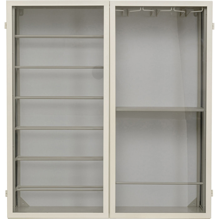 Porte-bouteilles mural Porto 80x75cm beige Kare Design