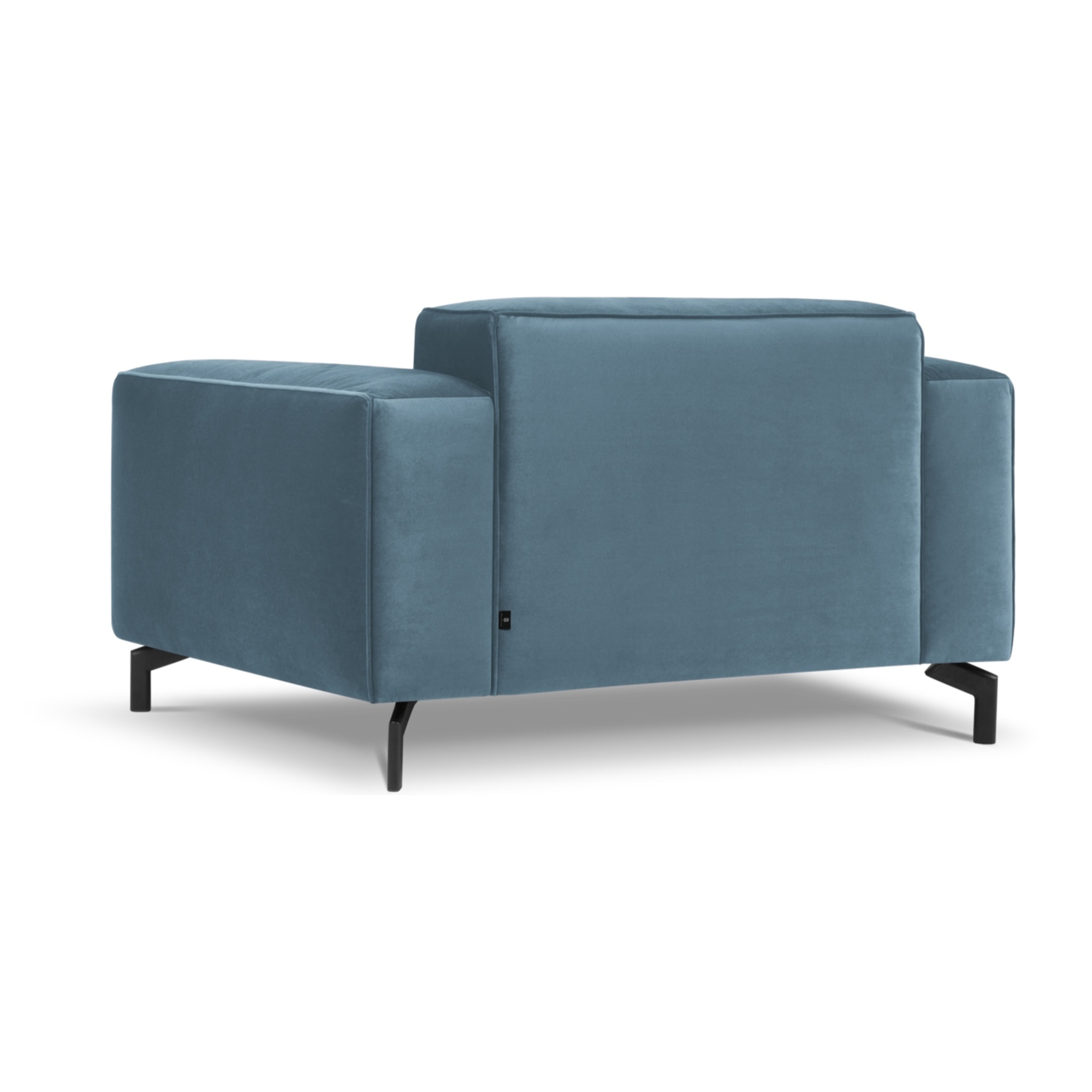 Fauteuil xl "Paradis" en velours bleu