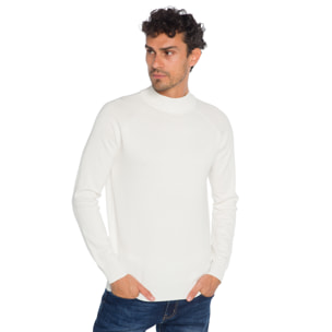 Jersey Hot Buttered cuello alto Sejala color blanco