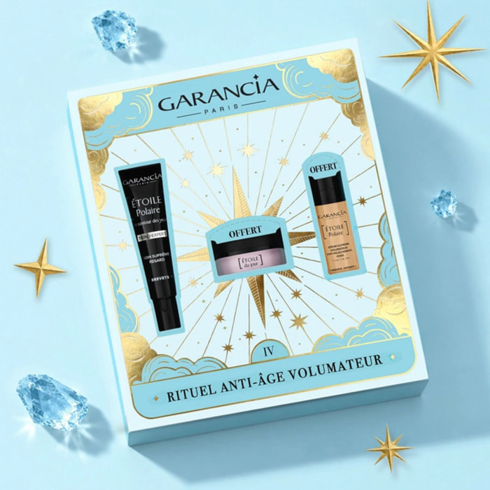 Rituel Anti-Âge Volumateur - Coffret [ÉTOILE Polaire] Le Contour des Yeux 10ml + 2 Produits
