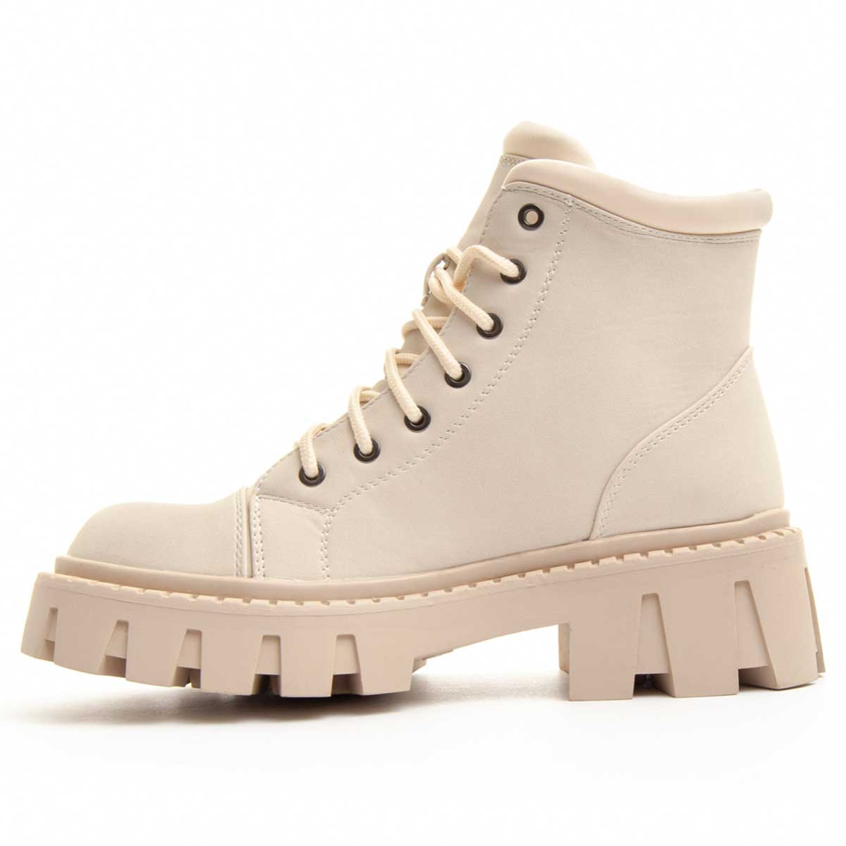 Botines de Plataforma - Beige - Altura: 5 cm