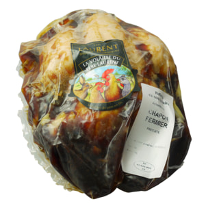 Chapon fermier du Maine (label Rouge) sélection du père Laurent précuit prêt à rôtir -3,6kg - France - Les volailles du père Laurent