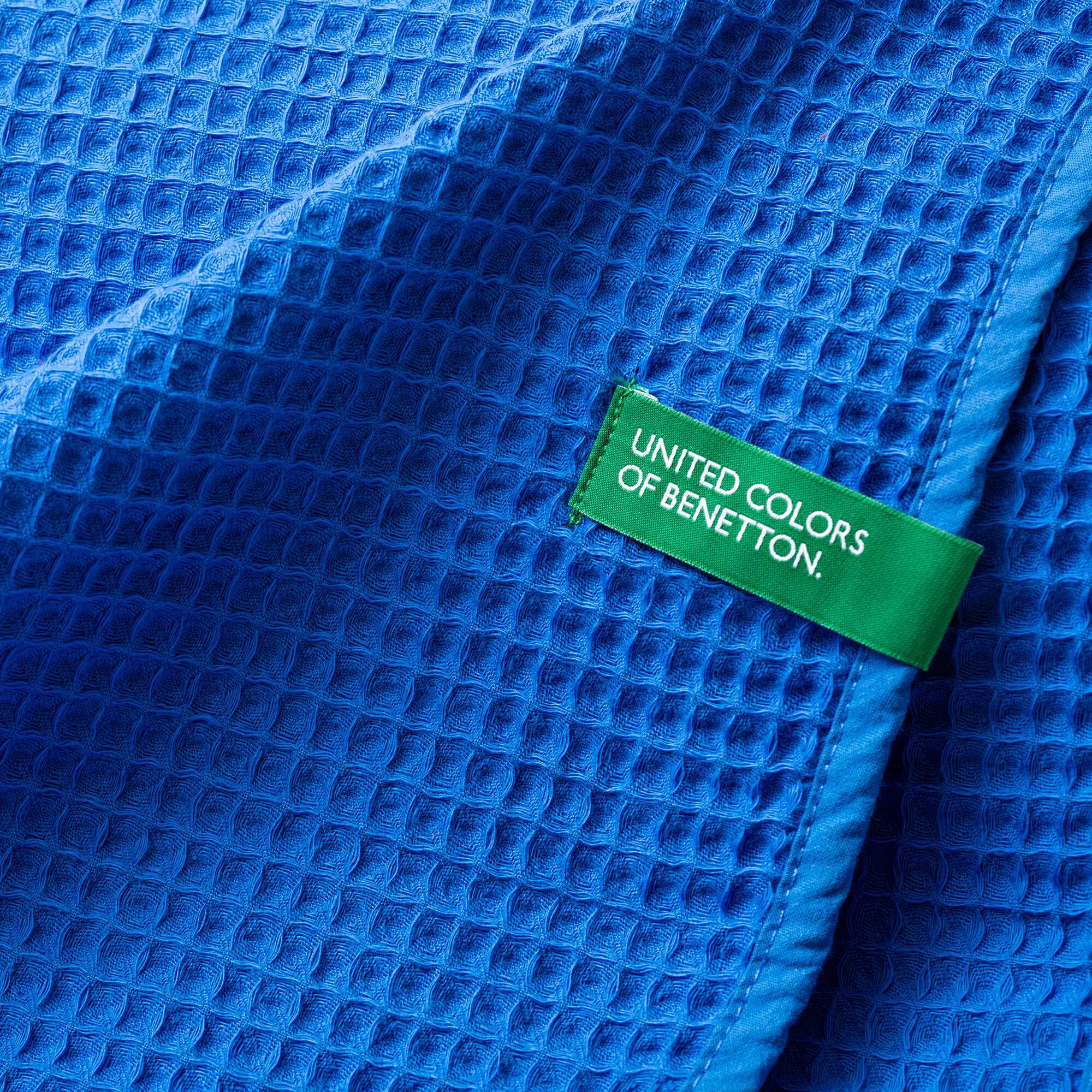 Manta clásica benetton azul