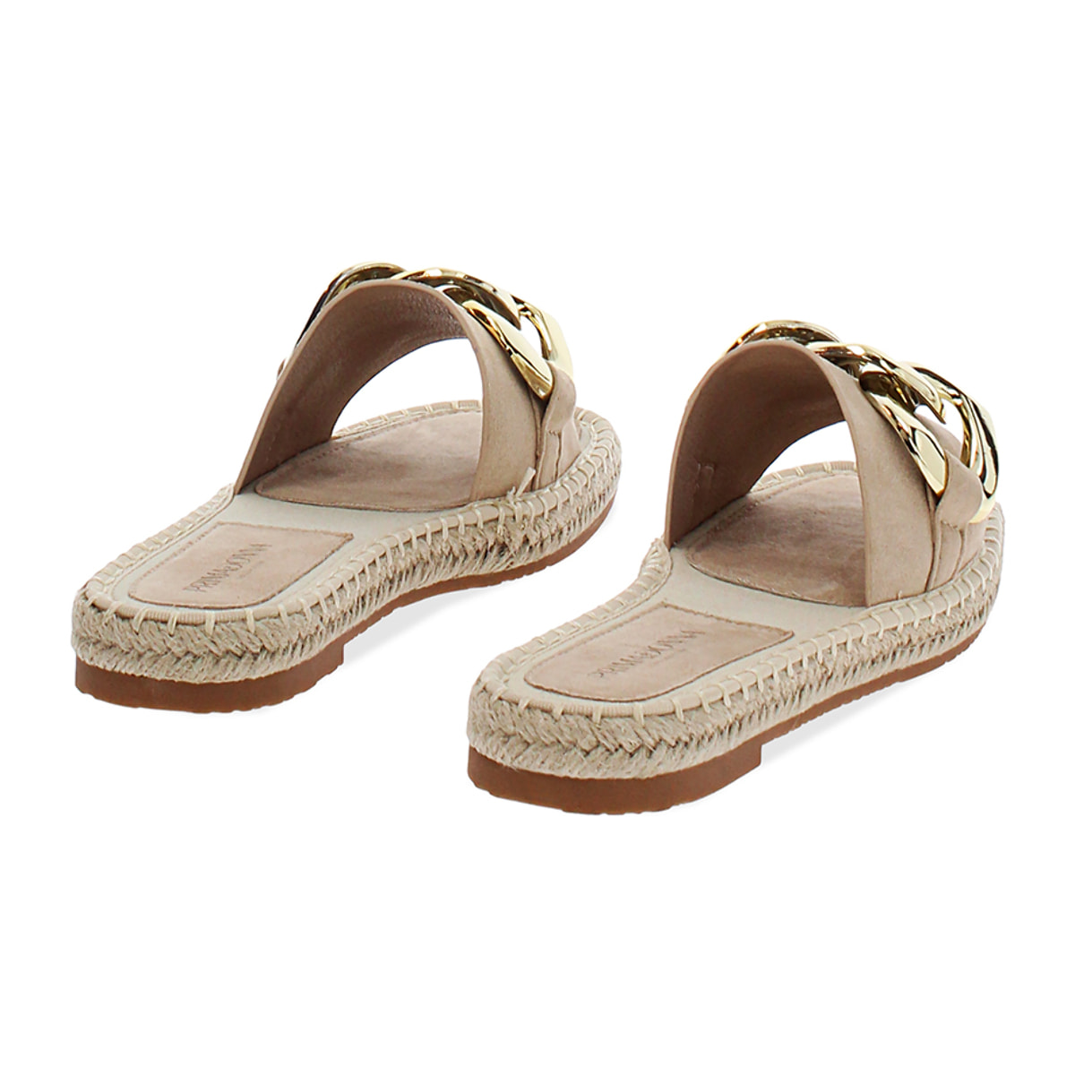 Sandali bassi beige eleganti