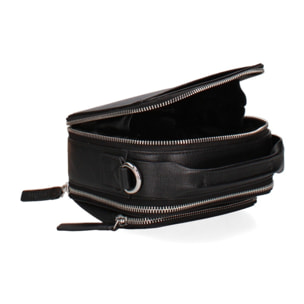 Borsa a tracolla uomo in vera pelle - Modello Umbria Ultra - Casual - 16.5 x 18.0 x 8.5 cm