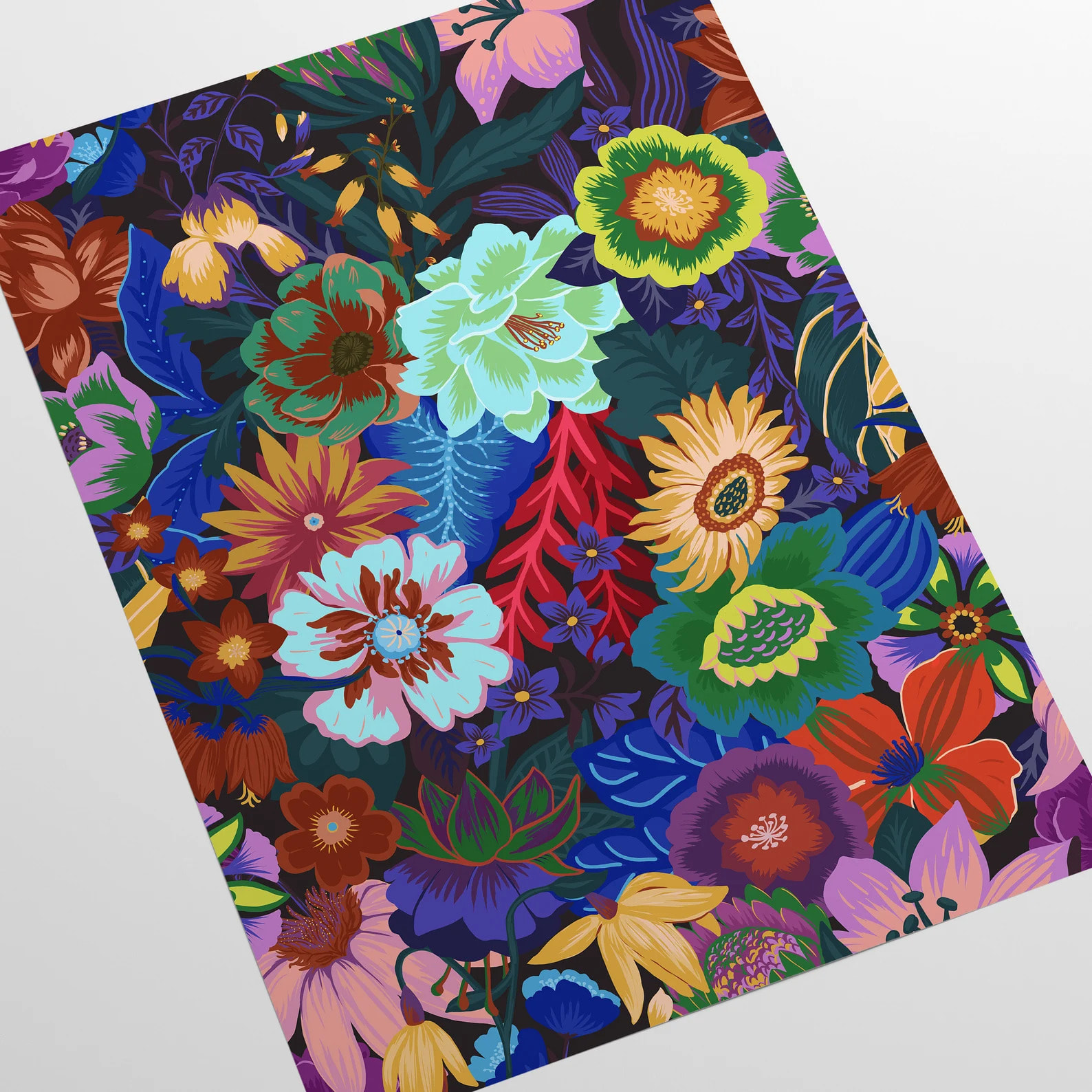 Carta da Parati Fantasia Floreale