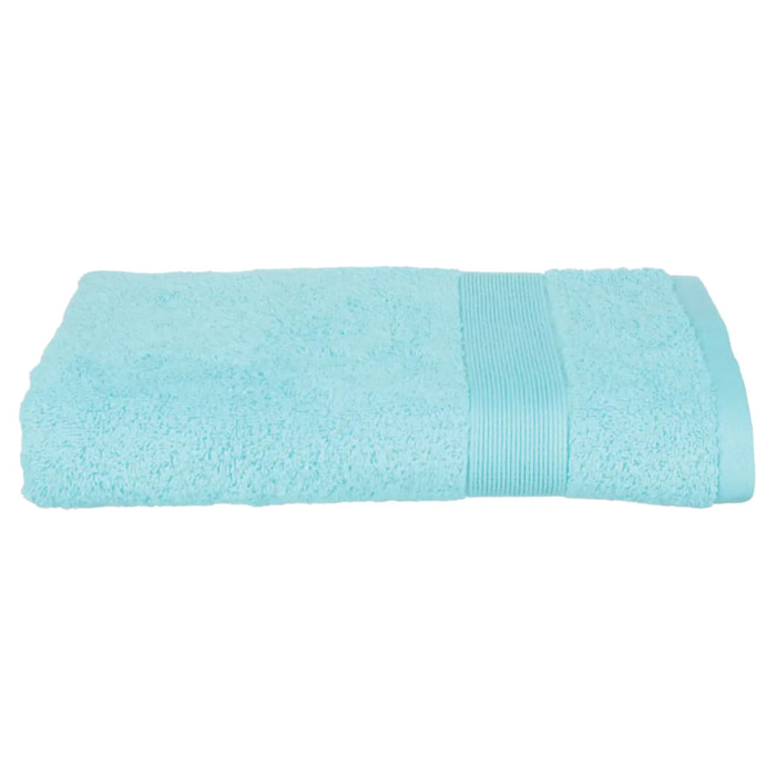 Drap de douche "Essentiel" - coton 450 gr/m² - bleu aqua 70x130 cm