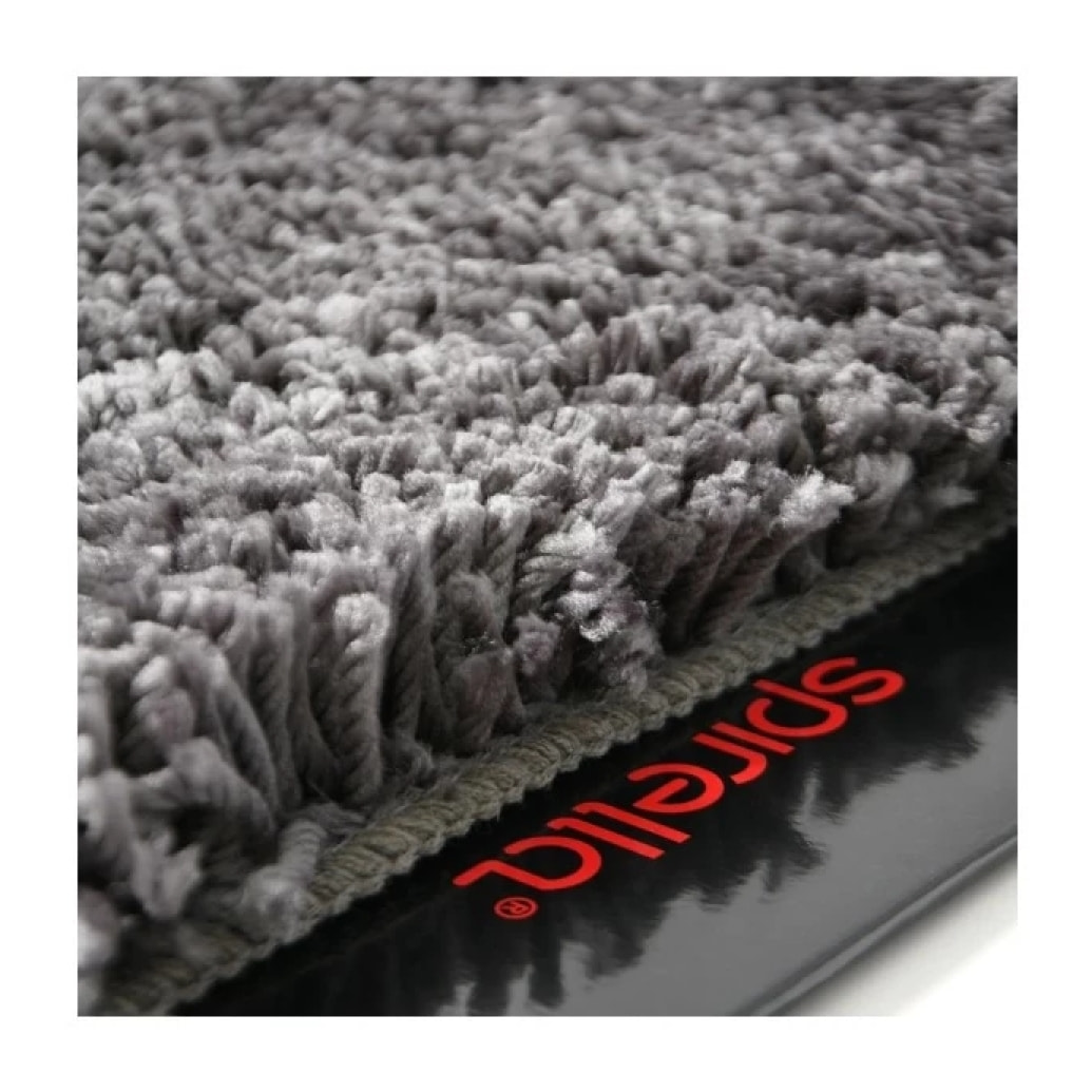 Tapis de bain rond Microfibre HIGHLAND ?60cm Gris granit Spirella