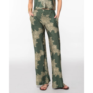 Pantalón jacquard fluido