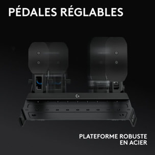 Pédalier LOGITECH RS PEDALS