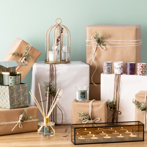 Coffret senteur cage Paola avec corde lin