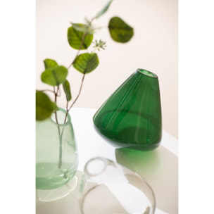J-Line vase Topaz - verre - vert - 13.5 cm hoog