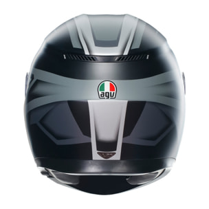 CASCO AGV K3 AGV E2206  COMPOUND MATT BLACK/GREY