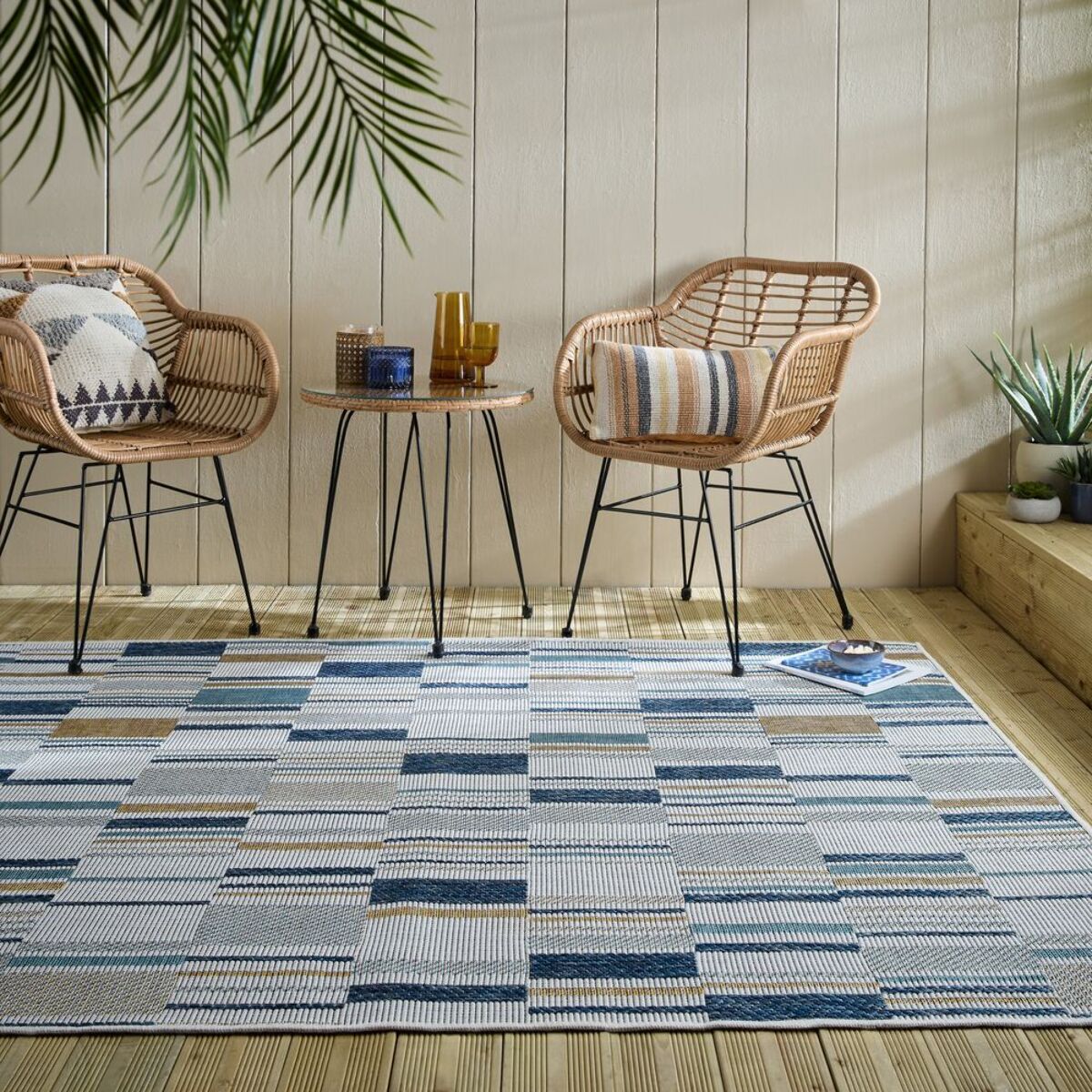 Tapis extérieur ROSCO Bleu