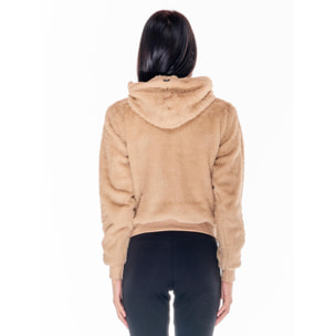 Giacca da donna in sherpa con cappuccio Basic