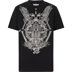 PHILIPP PLEIN Round Neck T-Shirt Eagles Stones