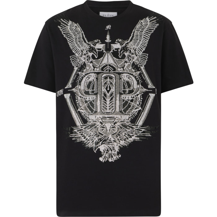PHILIPP PLEIN Round Neck T-Shirt Eagles Stones