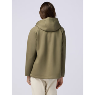 Oltre - Chaqueta sudadera en tejido scuba - Verde militare