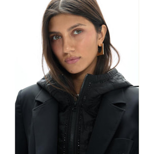 Giacca tecnica in stile americano con gilet interno imbottito in nylon.
