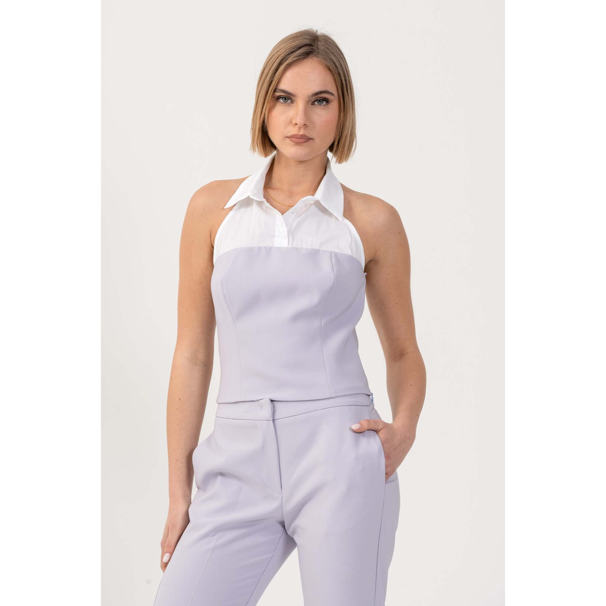 Kocca - Top con dettagli camicia Donna