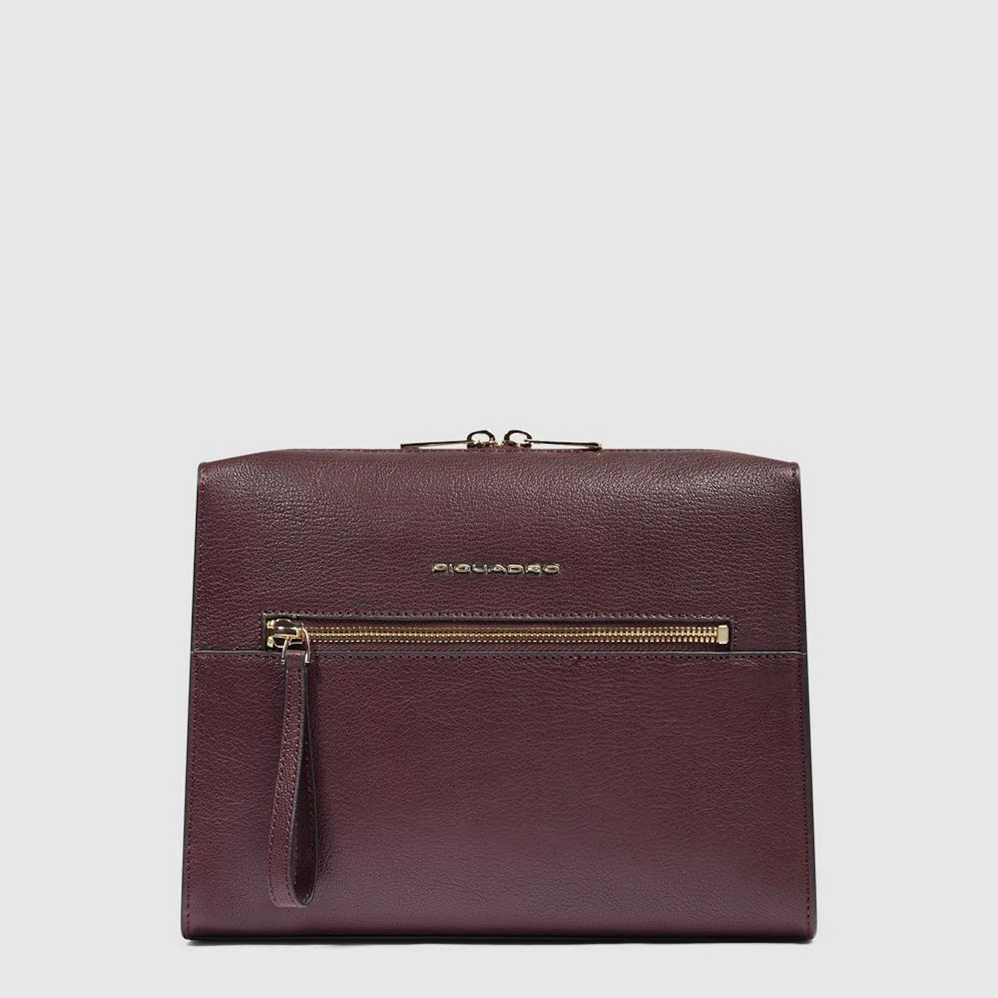 Piquadro Marsupio in pelle con tasca per Piquadro Smart Tracker, schermato con protezione RFID