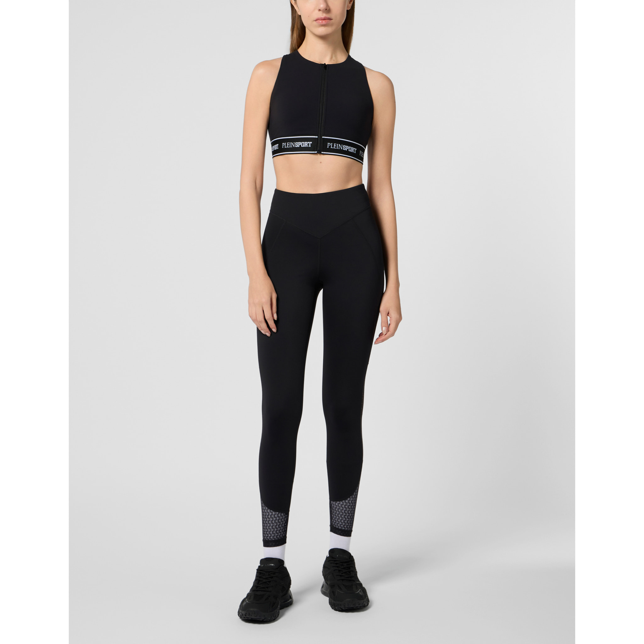 PLEIN SPORT Fleece Bra Top