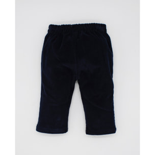 PANTALÓN BOLSILLOS OJAL PANA AZUL