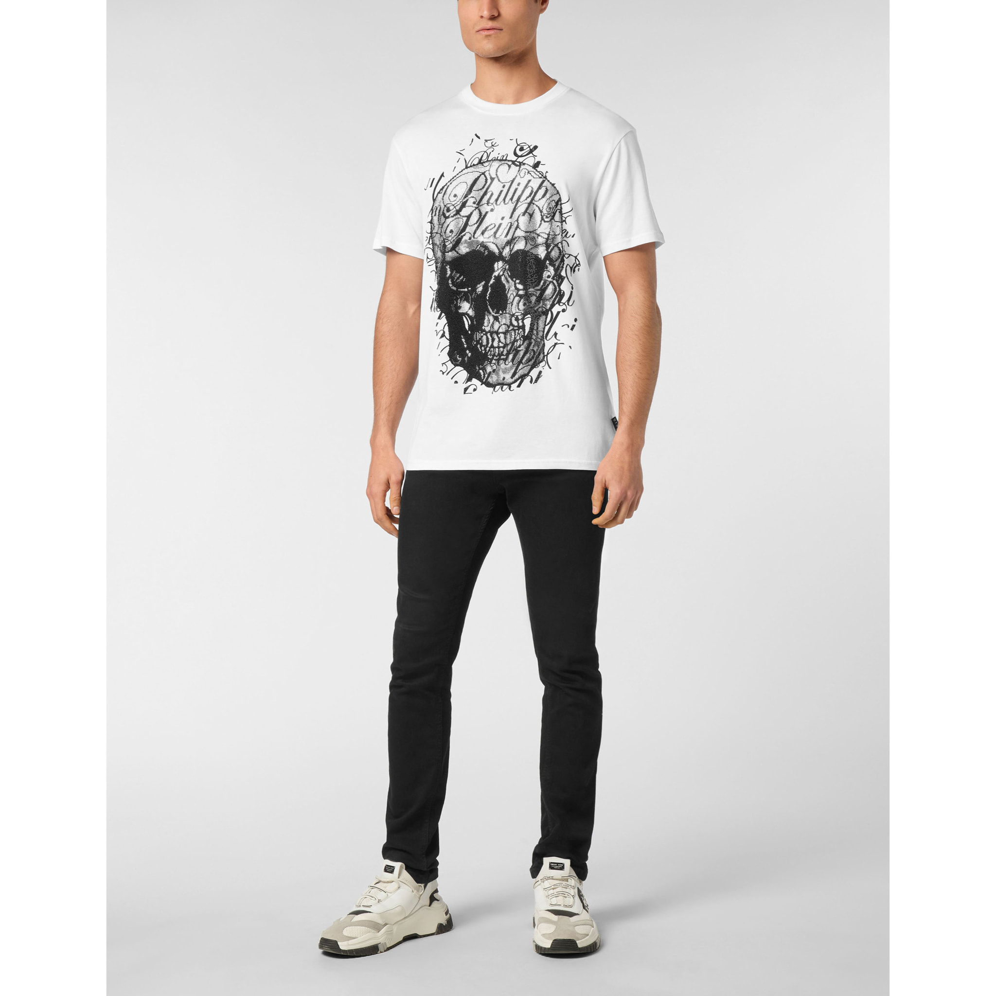 PHILIPP PLEIN Maglietta a girocollo SKULL