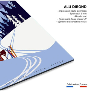 Tableau ski courchevel Tableau alu Dibond