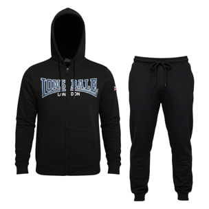 Tuta Uomo LONSDALE Cotone Felpato Zip Cappuccio