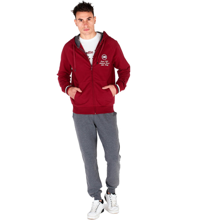 Tuta uomo con cappuccio e zip Athletic Stuff