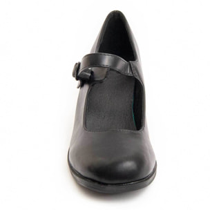 Zapato De Tacón - Negro - Altura: 6 Cm