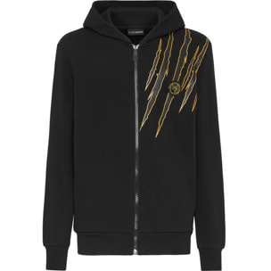 PLEIN SPORT Hooded Sweatjacket SCRATCH