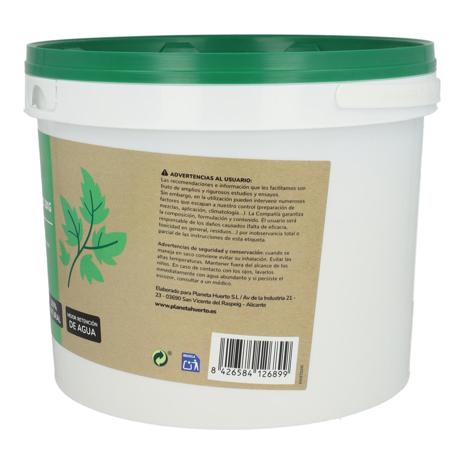 PLANETA HUERTO | Tierra de Diatomeas 2 Kg Mejorador Natural de Suelo y Fertilizante Ecológico