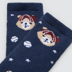 Confezione da 4 calzini termici stampati per neonato