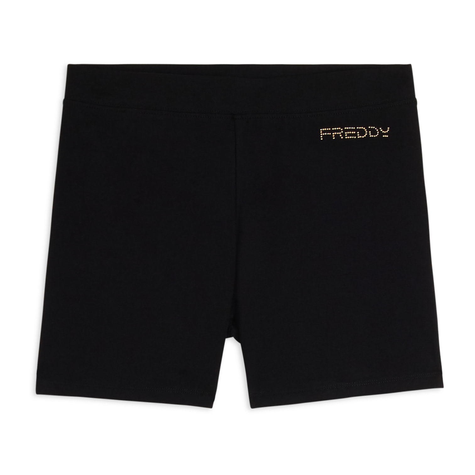 Leggings corti in jersey con logo scintillante