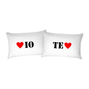 COPPIA FEDERE PRINTED, 100% Cotone, Stampa Digitale, Made in Italy - 03