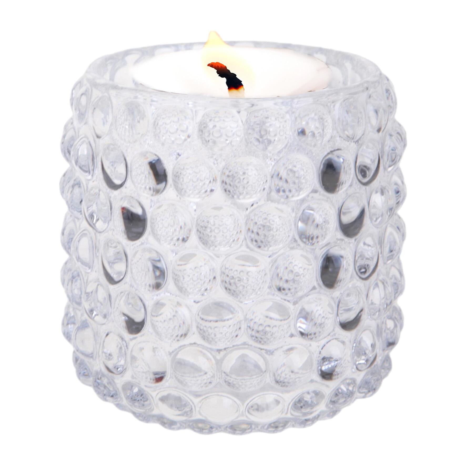 Portacandele bubble - Pezzi 12 - 9xH9x9cm - Bianchi Dino SpA