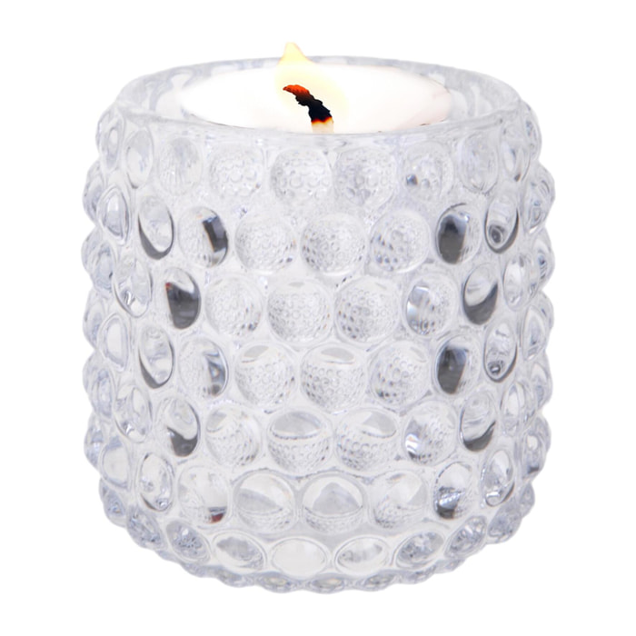 Portacandele bubble - Pezzi 12 - 9xH9x9cm - Bianchi Dino SpA