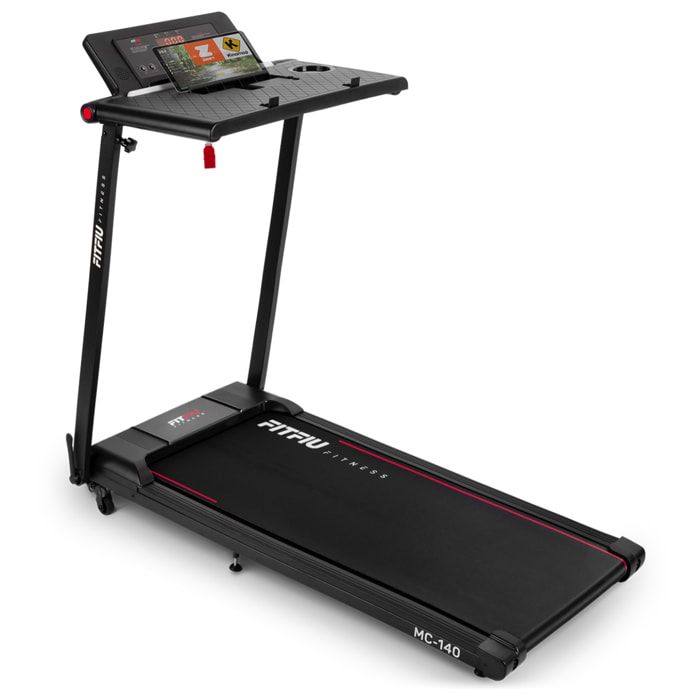 Cinta de correr con soporte para PC FITFIU 12km/h,1500w, conectividad app