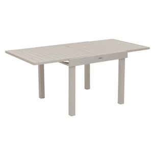 Table de jardin extensible "Piazza" argile 8 places en aluminium traité en epoxy