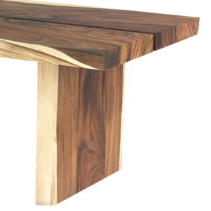 Table rectangulaire 8 personnes en bois de suar 220 cm - Tanah