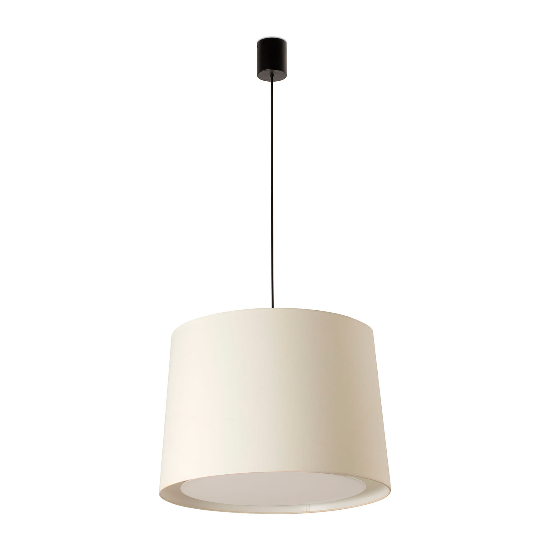 CONGA Lampe suspension simple noir/blanc